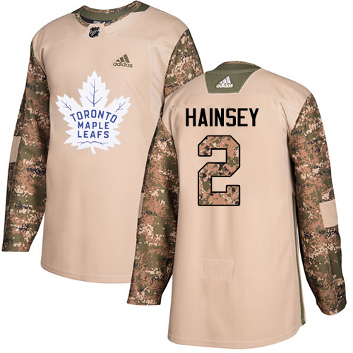 Adidas Maple Leafs #2 Ron Hainsey Camo Authentic Veterans Day Stitched NHL Jersey